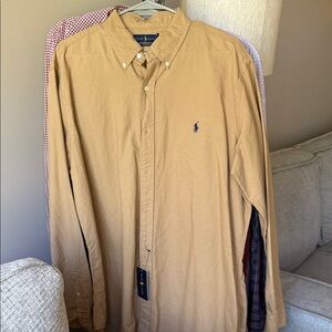 Ralph Lauren Camel Button Down